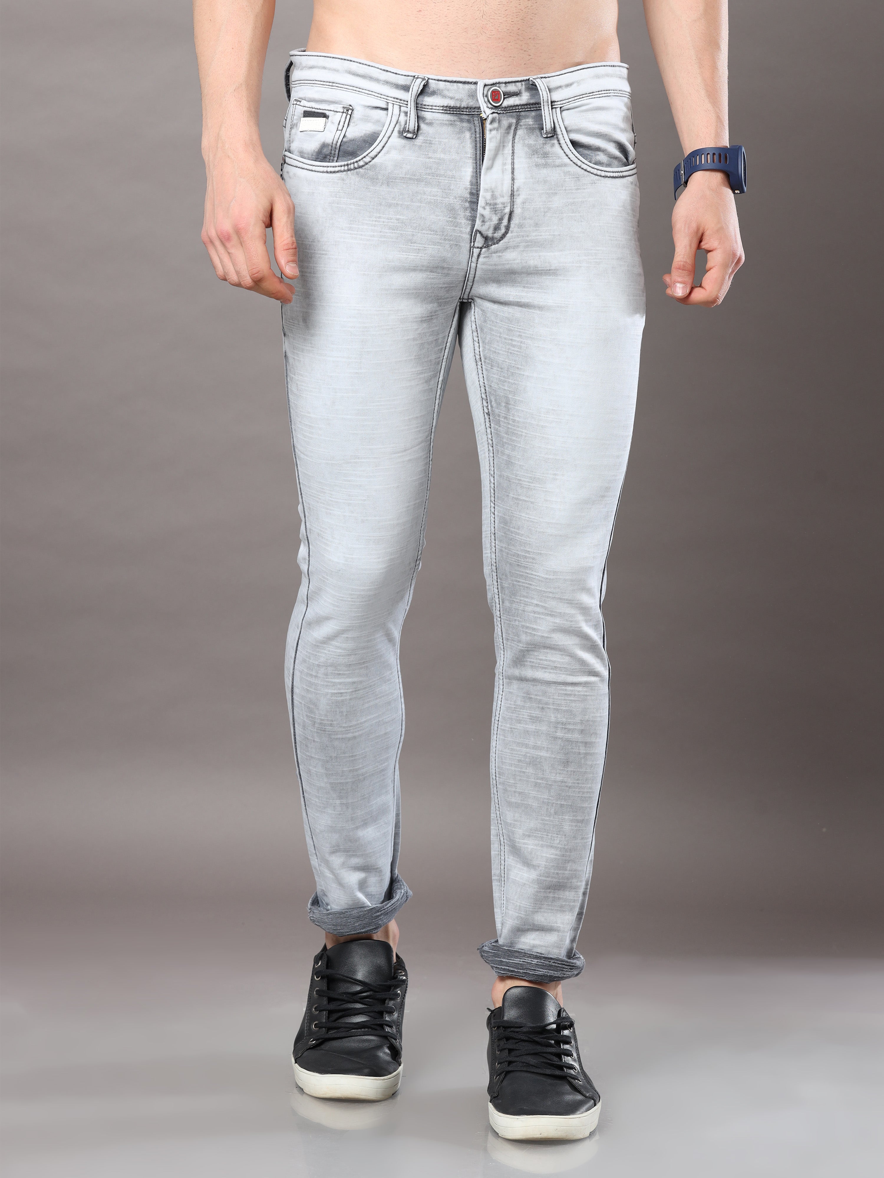 Wide Leg Jeans Ash Grey Denim – FLÂNEUR