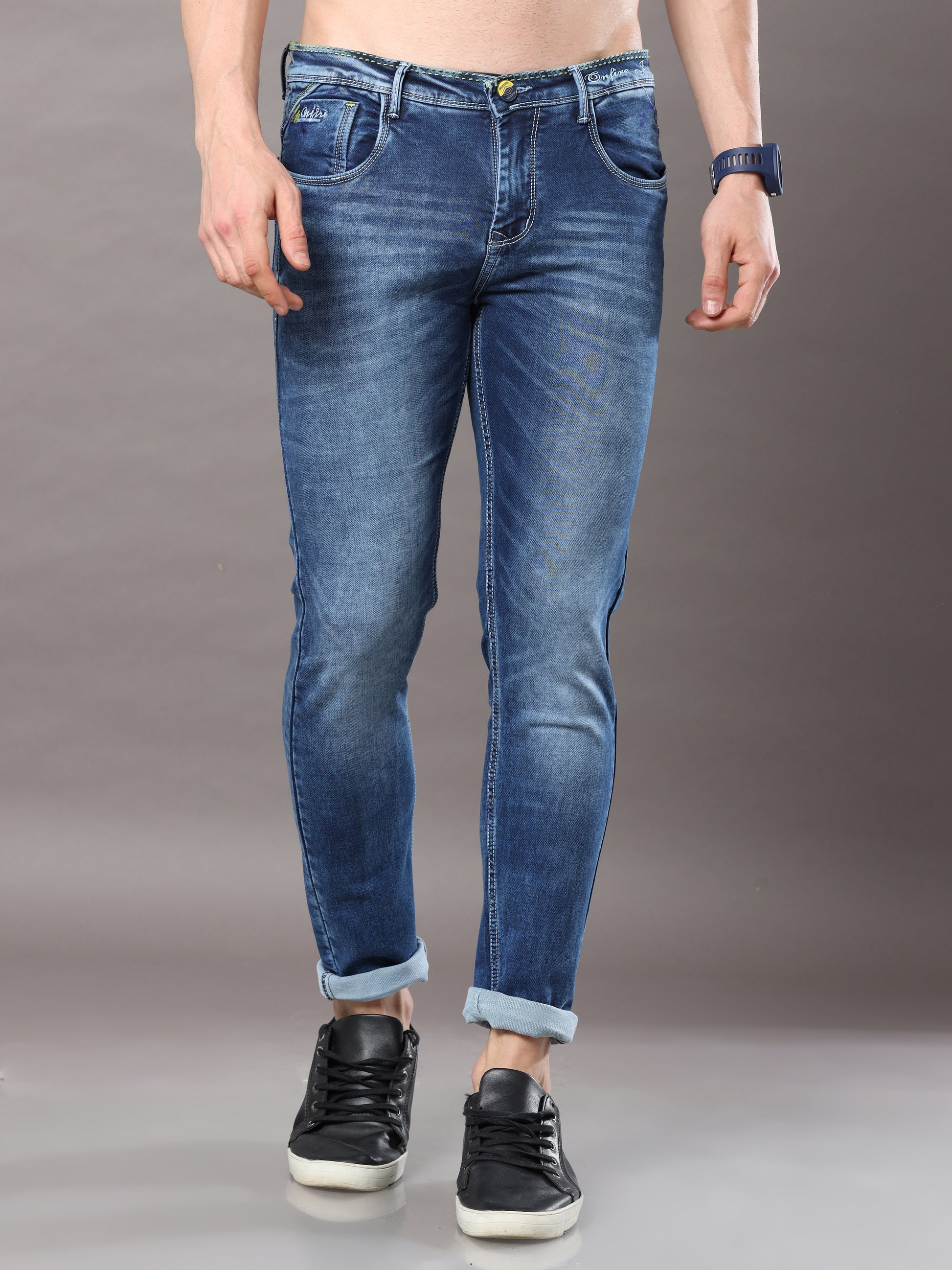 Onfire Dark Blue Skinny Jeans