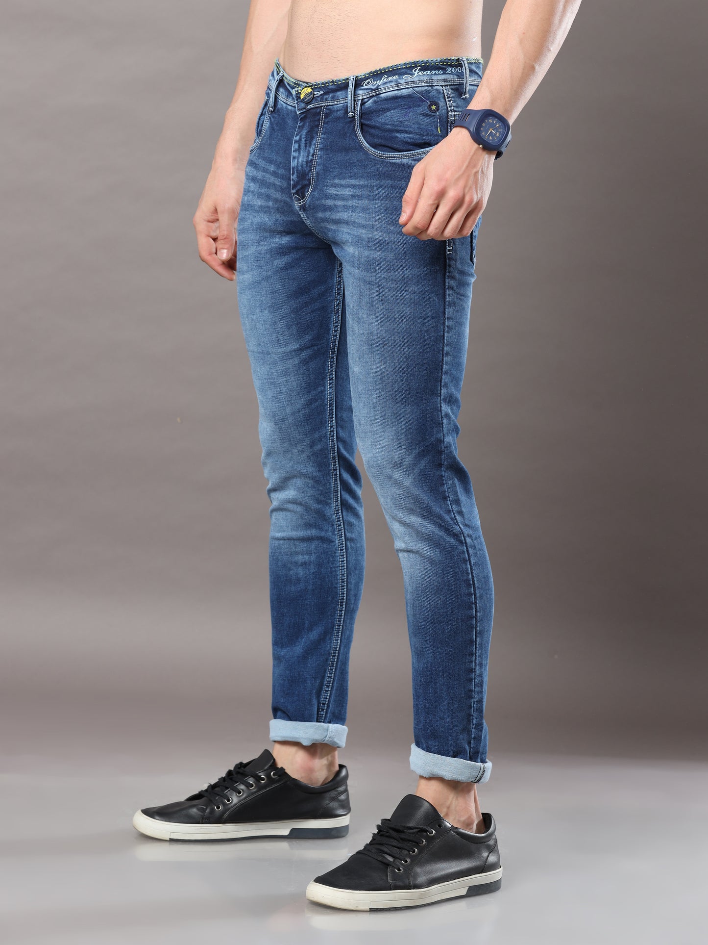 Onfire Dark Blue Skinny Jeans