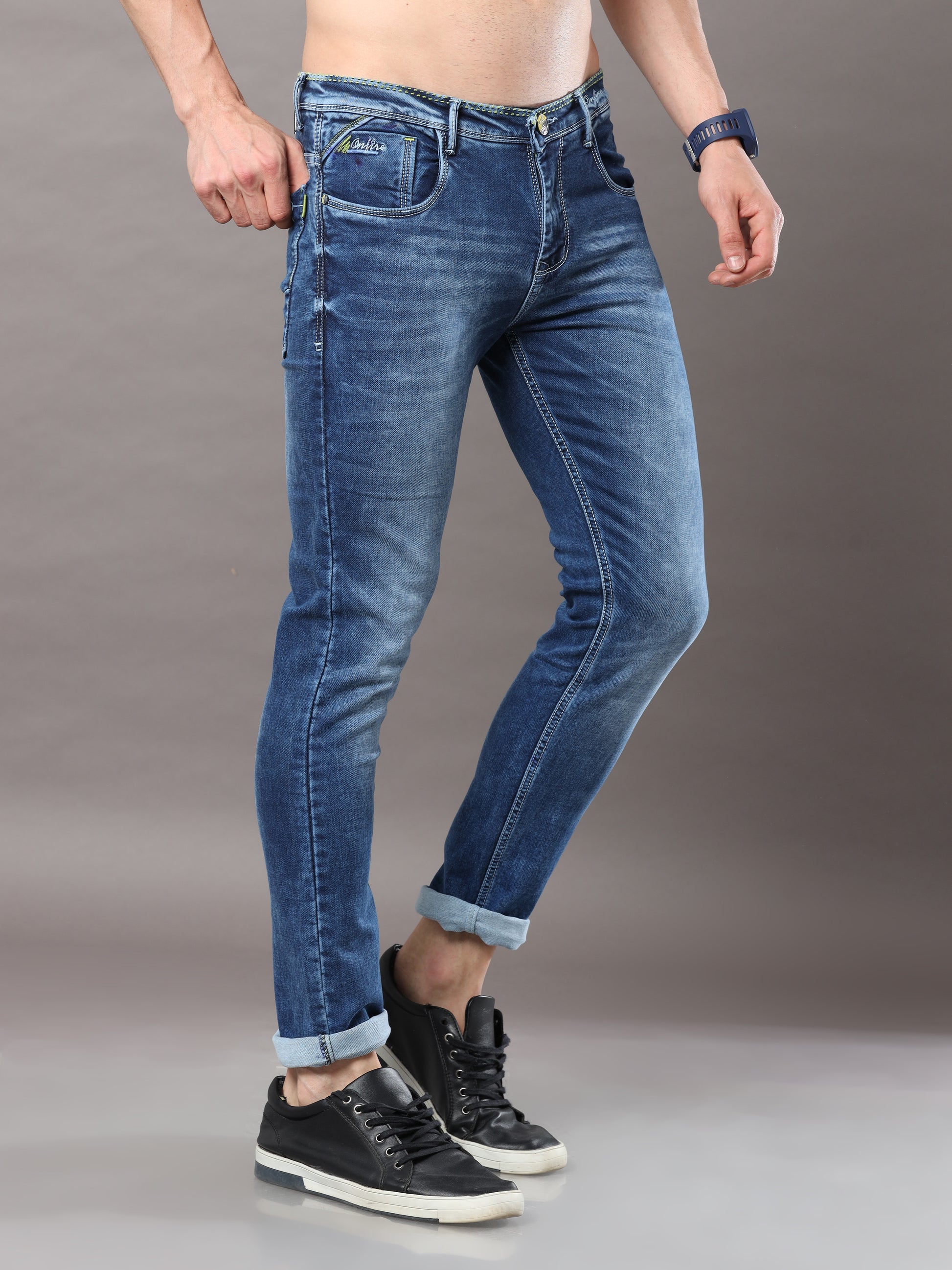 Onfire Dark Blue Skinny Jeans