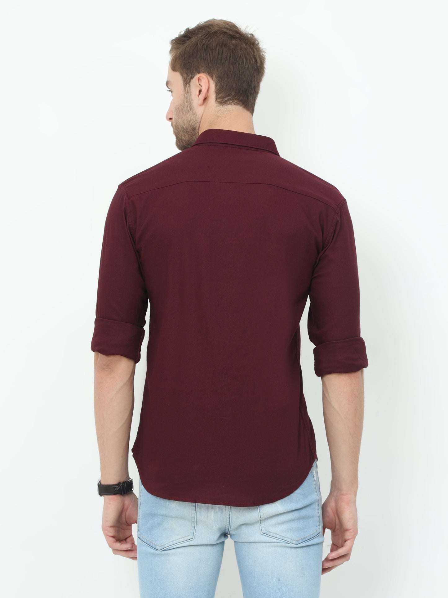 Onfire Fresco Designer Maroon Shirt