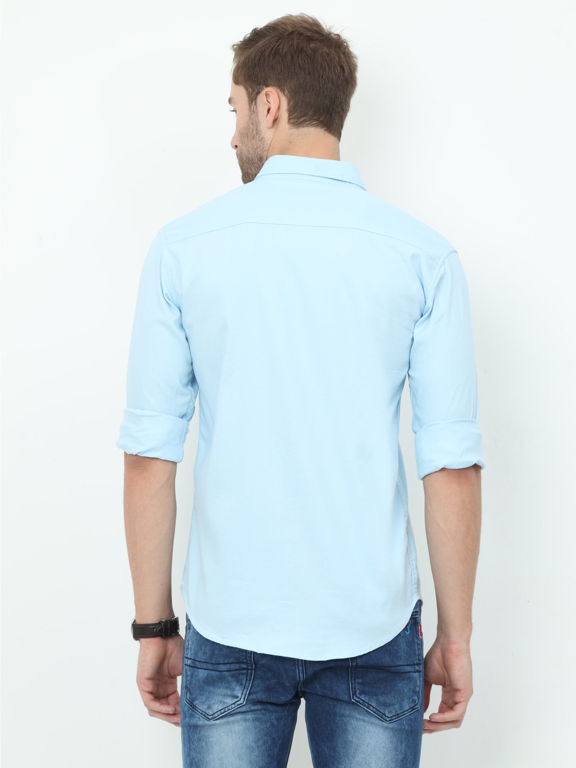 Onfire Fresco Designer Sky Blue Shirt