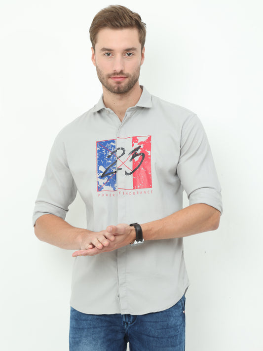 Onfire Fresco Designer Light Grey Shirt