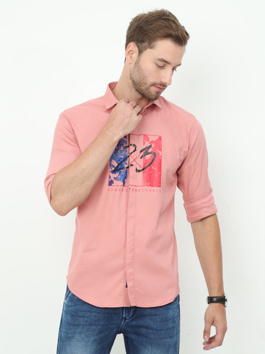 Onfire Fresco Designer Peach Shirt