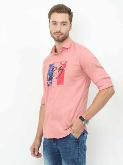 Onfire Fresco Designer Peach Shirt