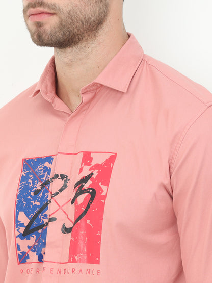 Onfire Fresco Designer Peach Shirt