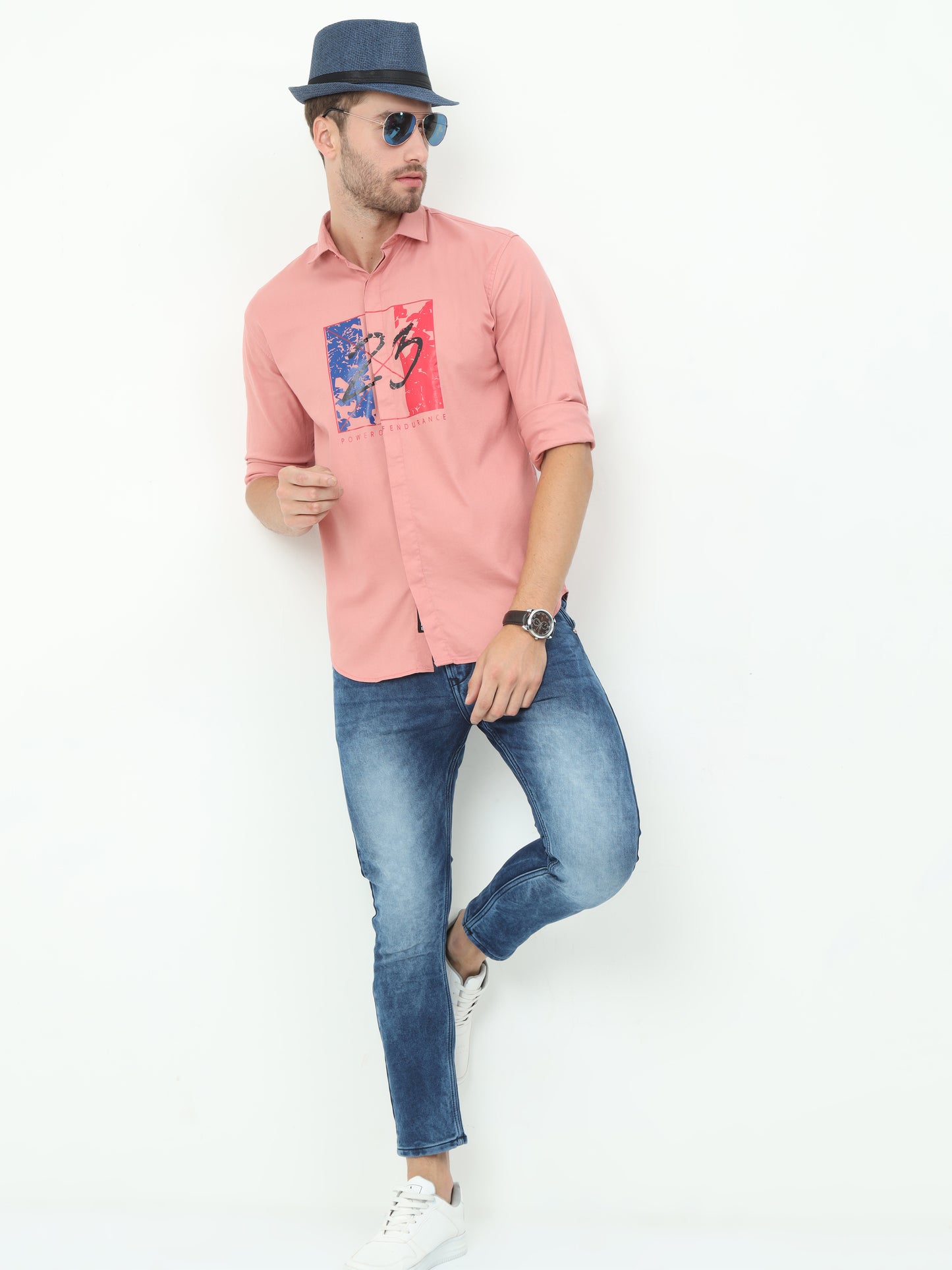 Onfire Fresco Designer Peach Shirt