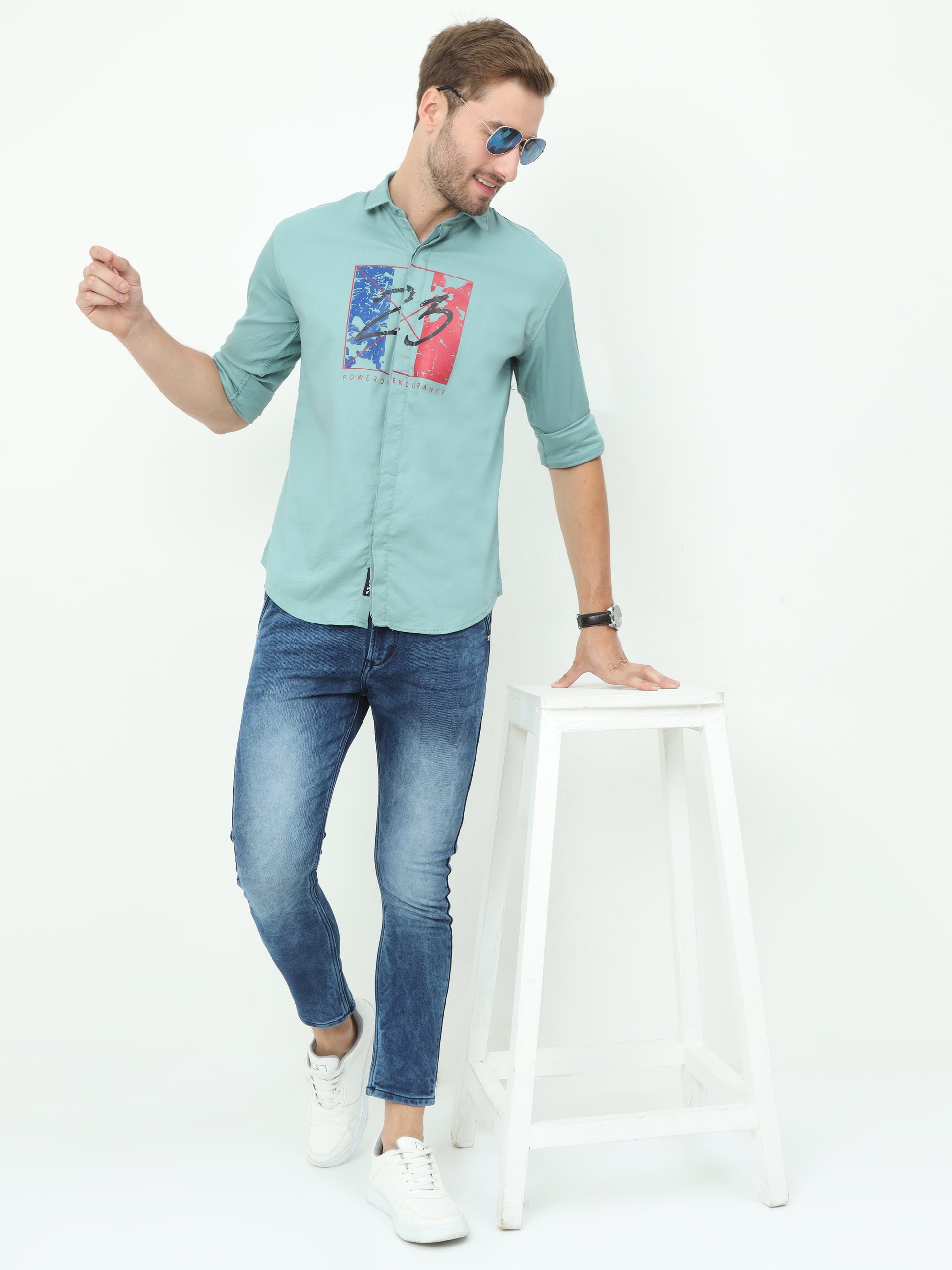 Onfire Fresco Designer Lux Green Shirt