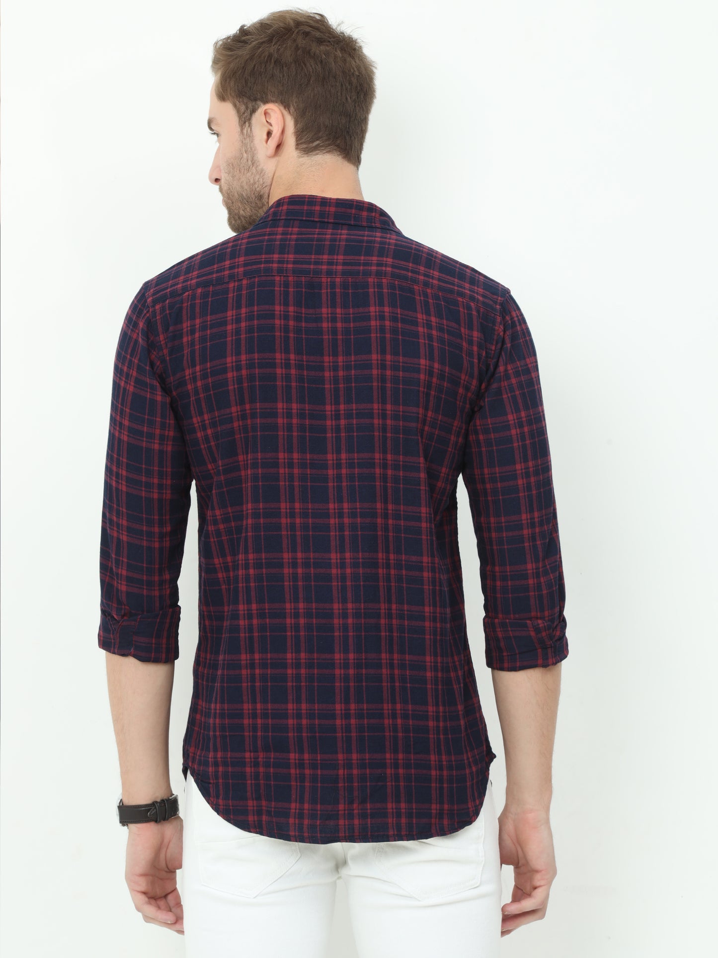 Onfire Checks Cherry Shirt