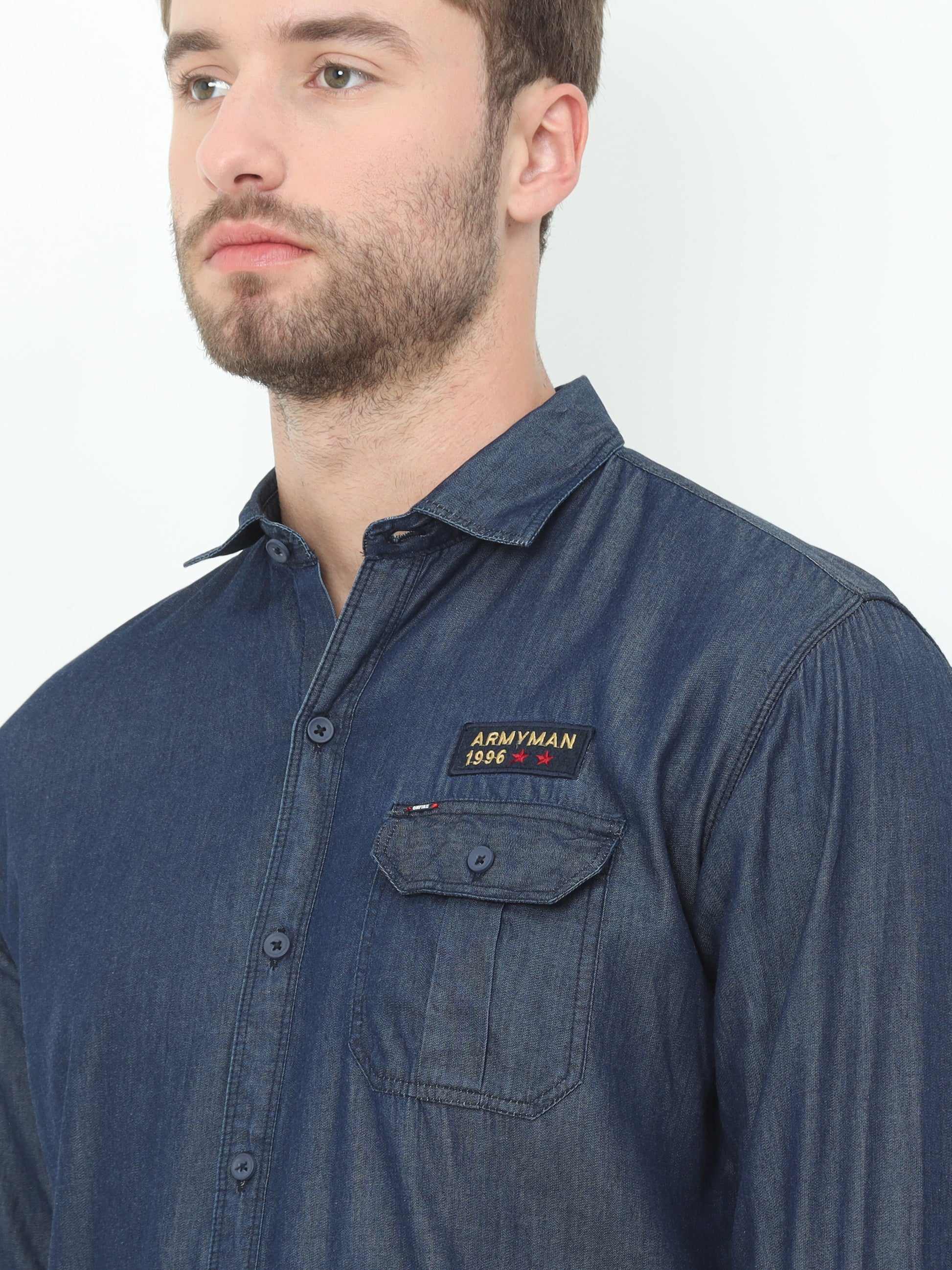 Onfire Denim Blue Shirt