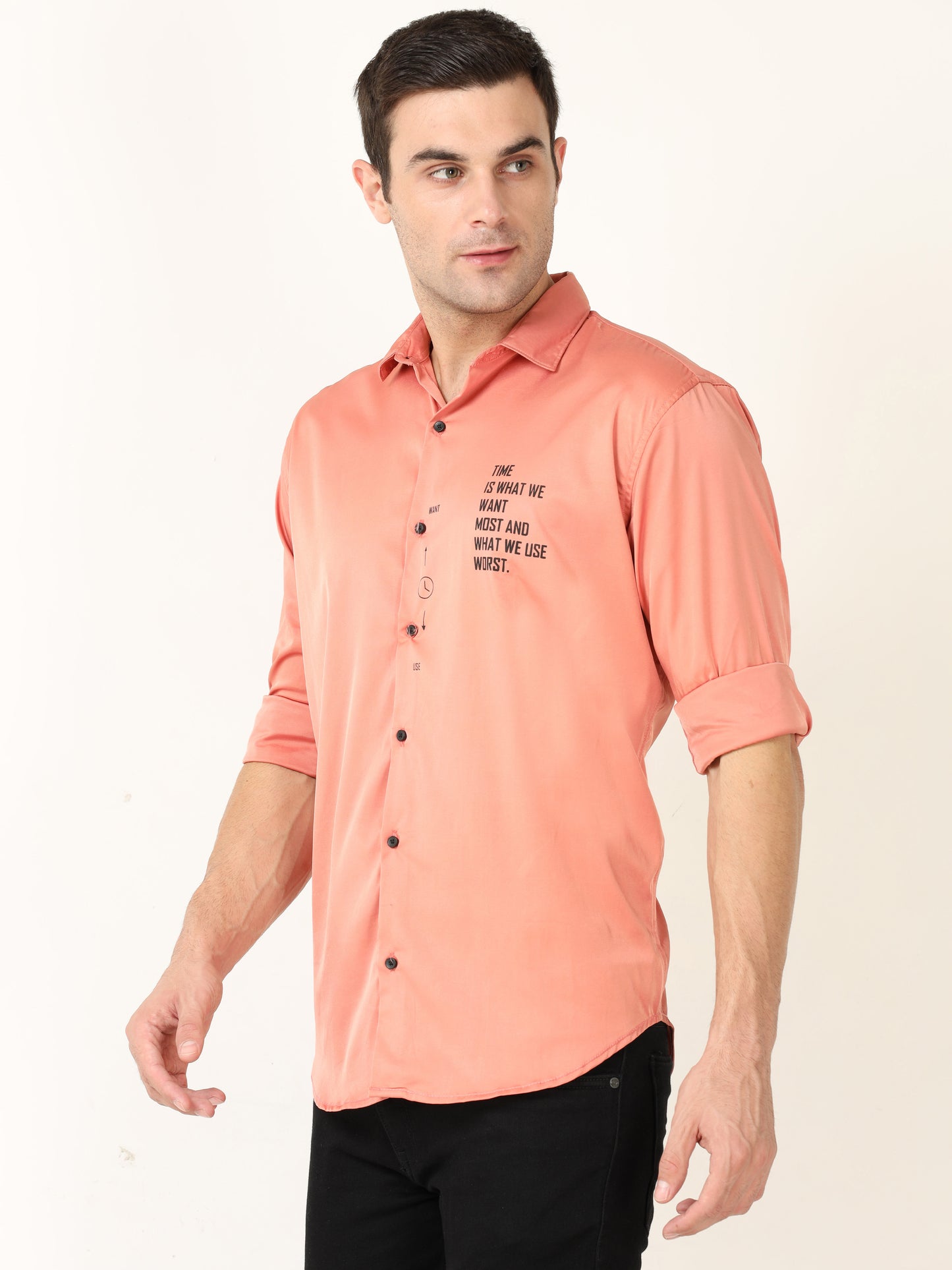 Onfire Designer Peach Shirt