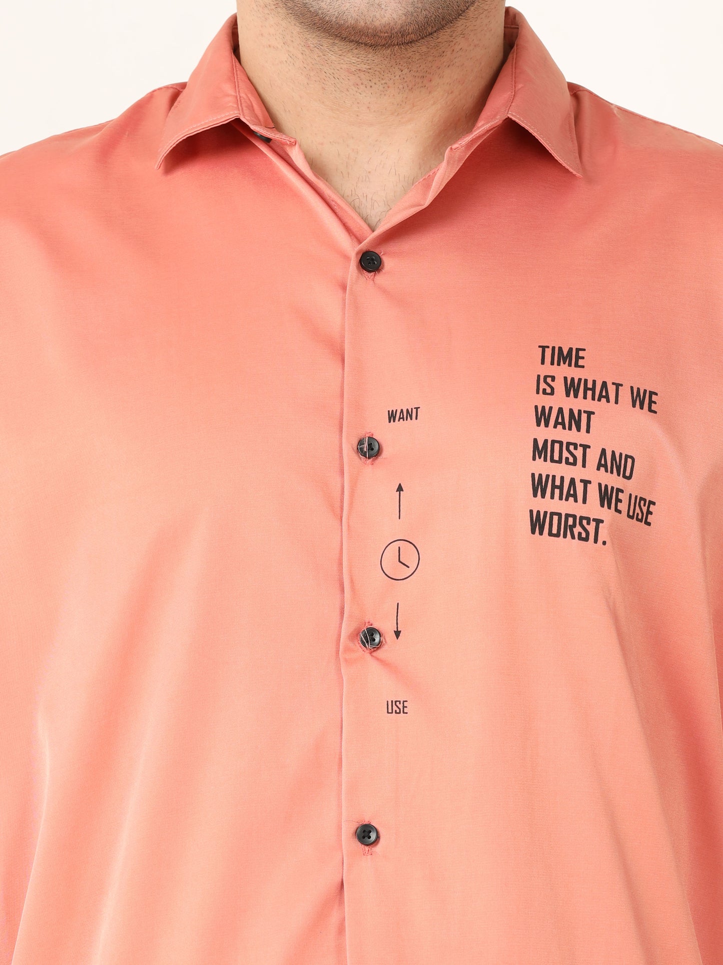 Onfire Designer Peach Shirt