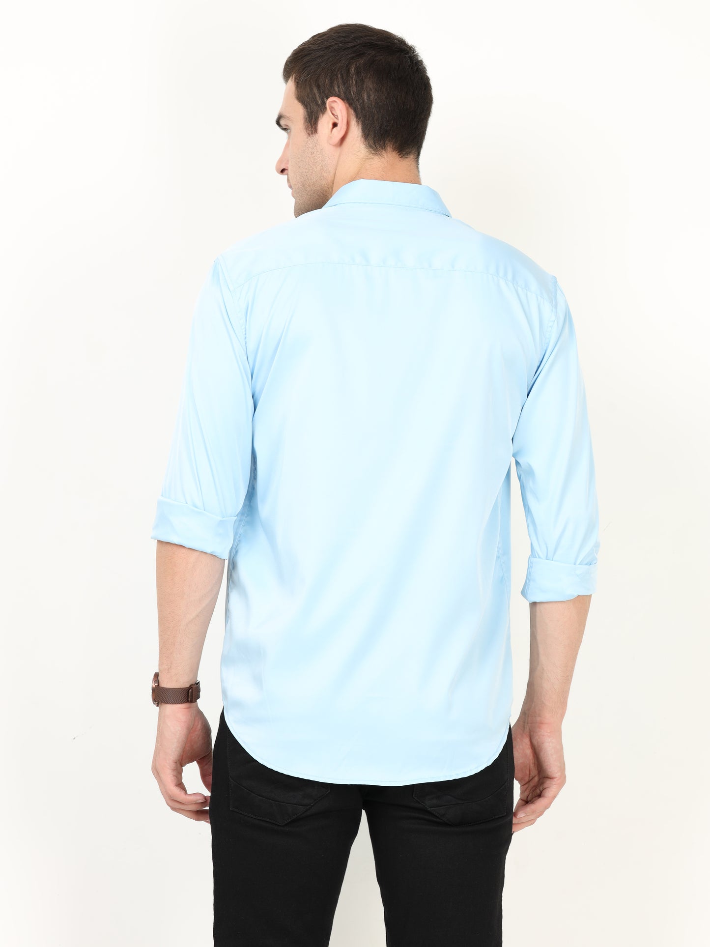 Onfire Designer Sky Blue Shirt