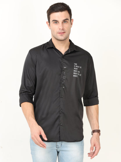 Onfire Designer Black Shirt