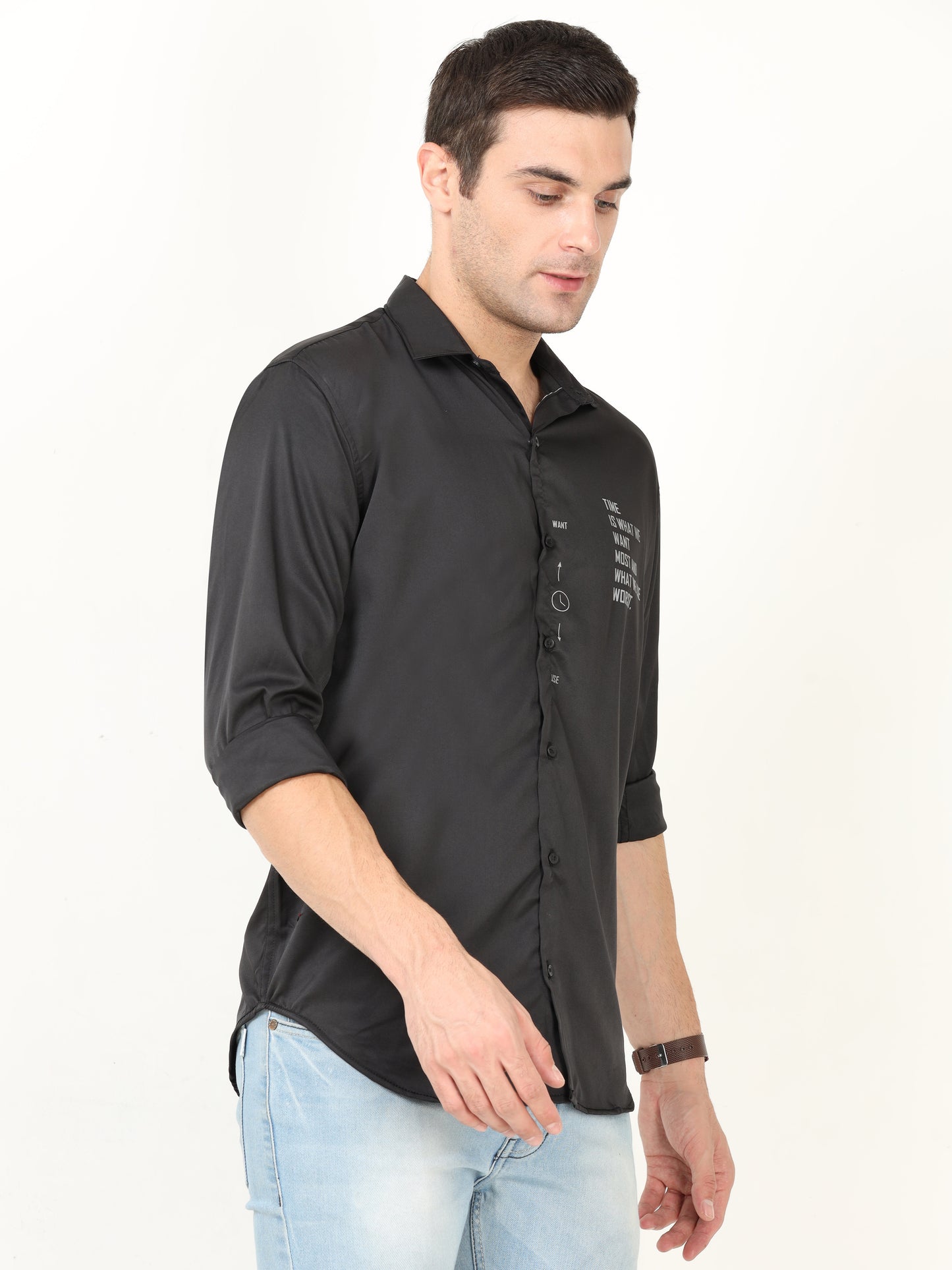 Onfire Designer Black Shirt