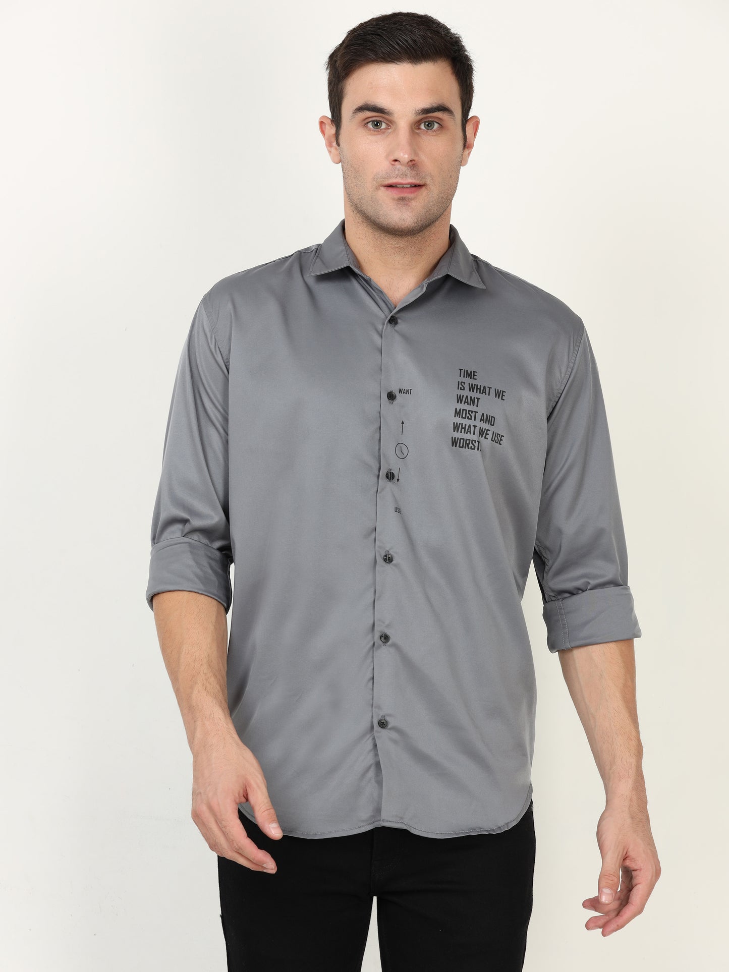 Onfire Designer Dark Grey Shirt