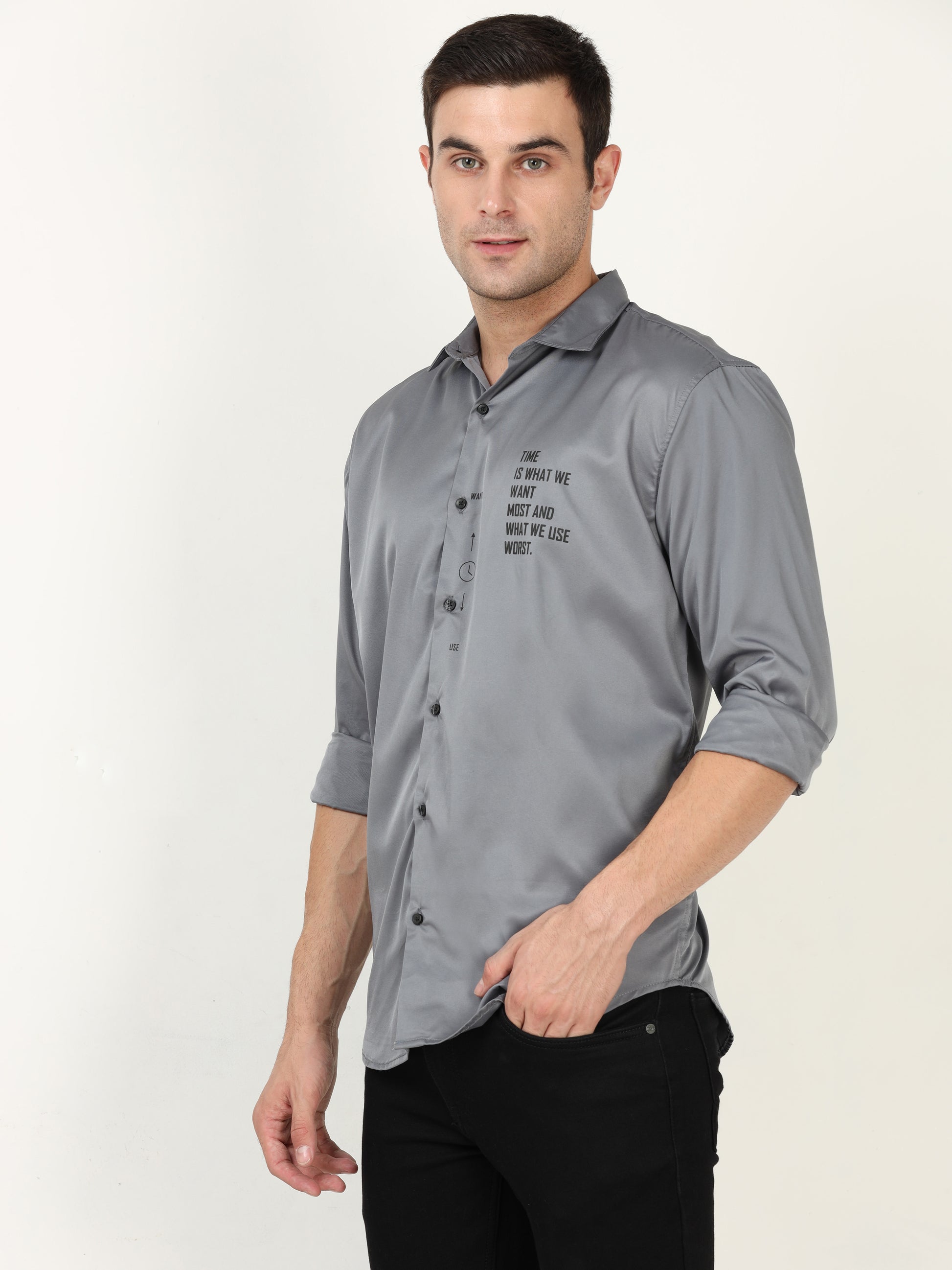 Onfire Designer Dark Grey Shirt