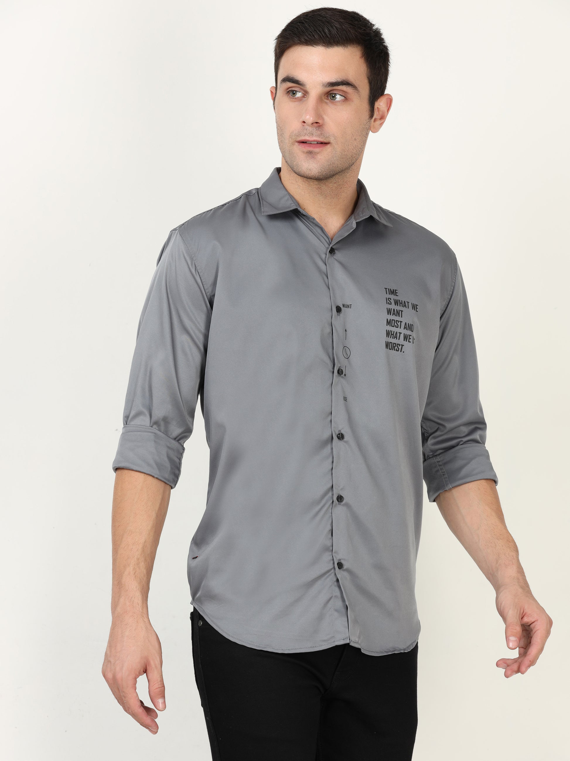 Onfire Designer Dark Grey Shirt