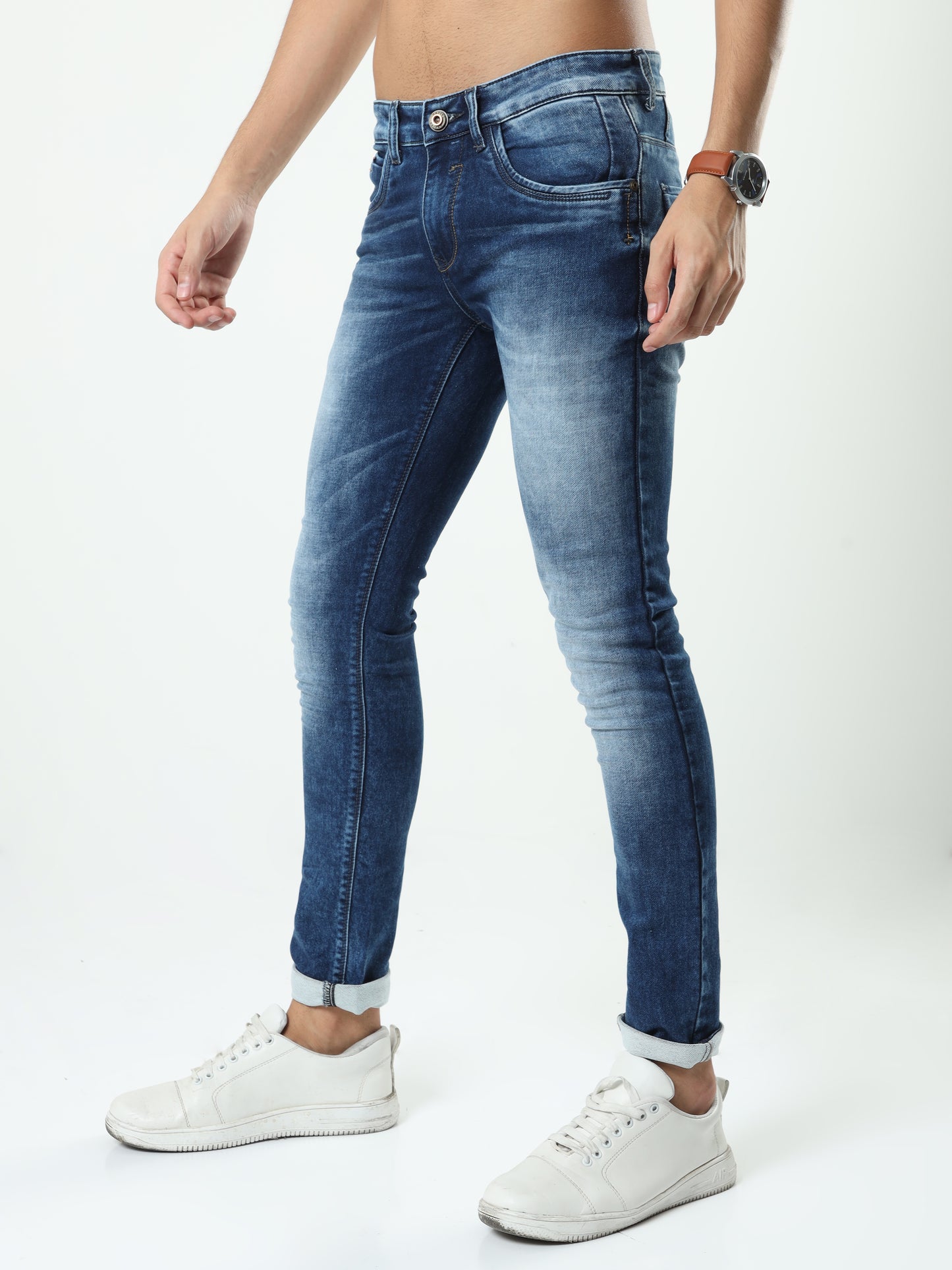 Onfire Aloha Denim Blue Skinny Fit Jeans