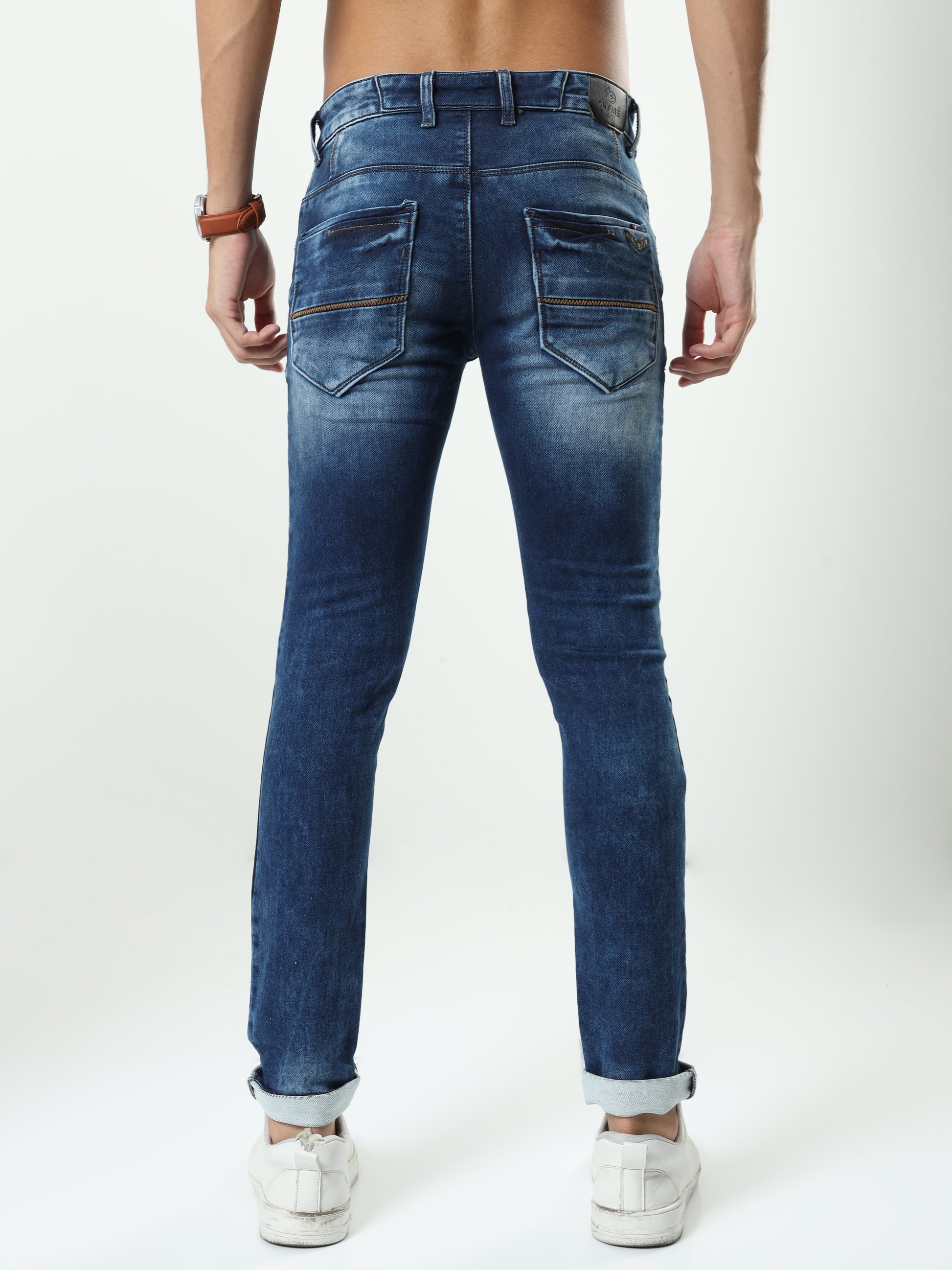 Onfire Aloha Denim Blue Skinny Fit Jeans