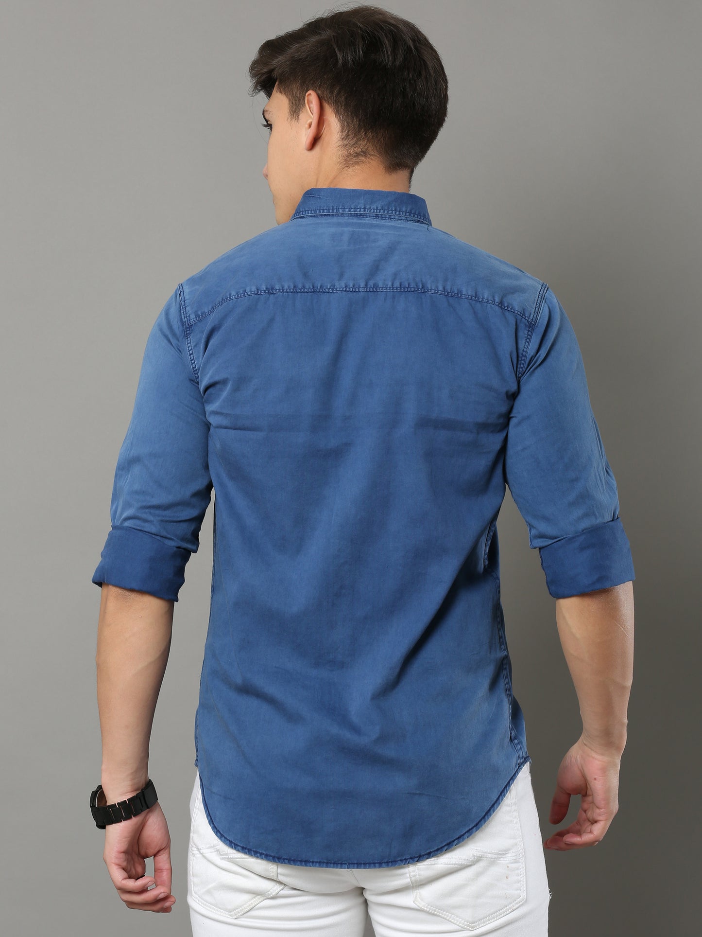 Onfire Sulphur Cargo Blue Shirt