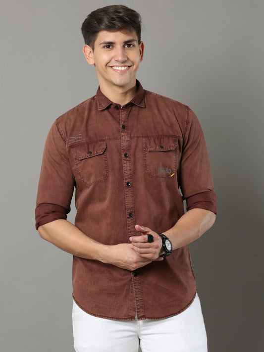 Onfire Sulphur Cargo Rust Shirt