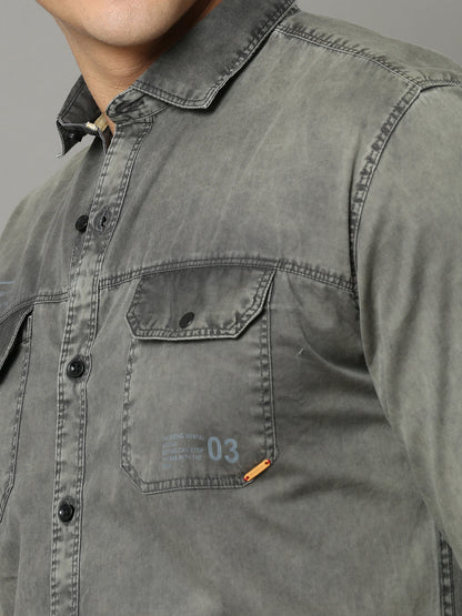 Onfire Sulphur Cargo Grey Shirt