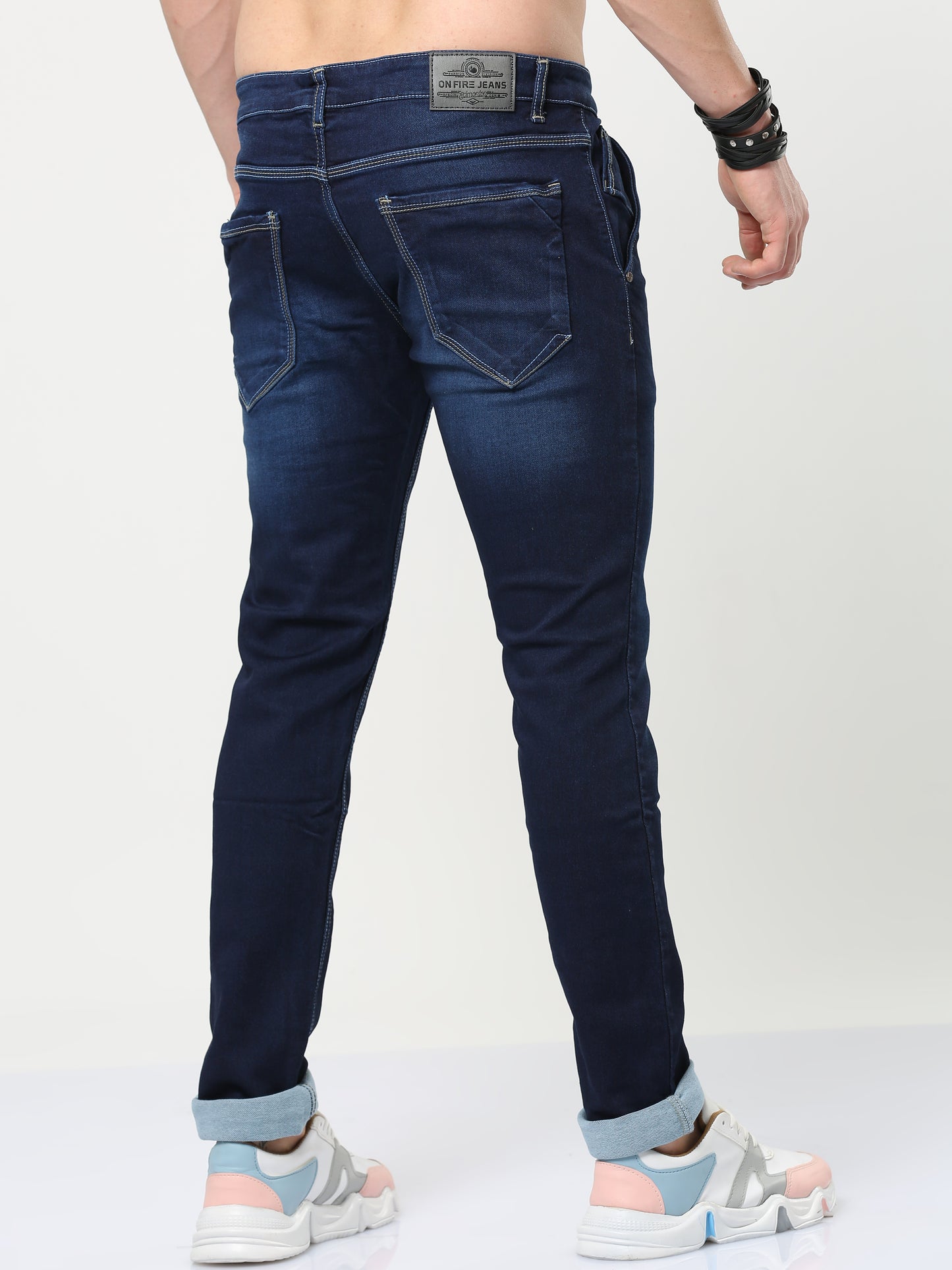 Onfire Plus Size Slim Fit Dark Blue