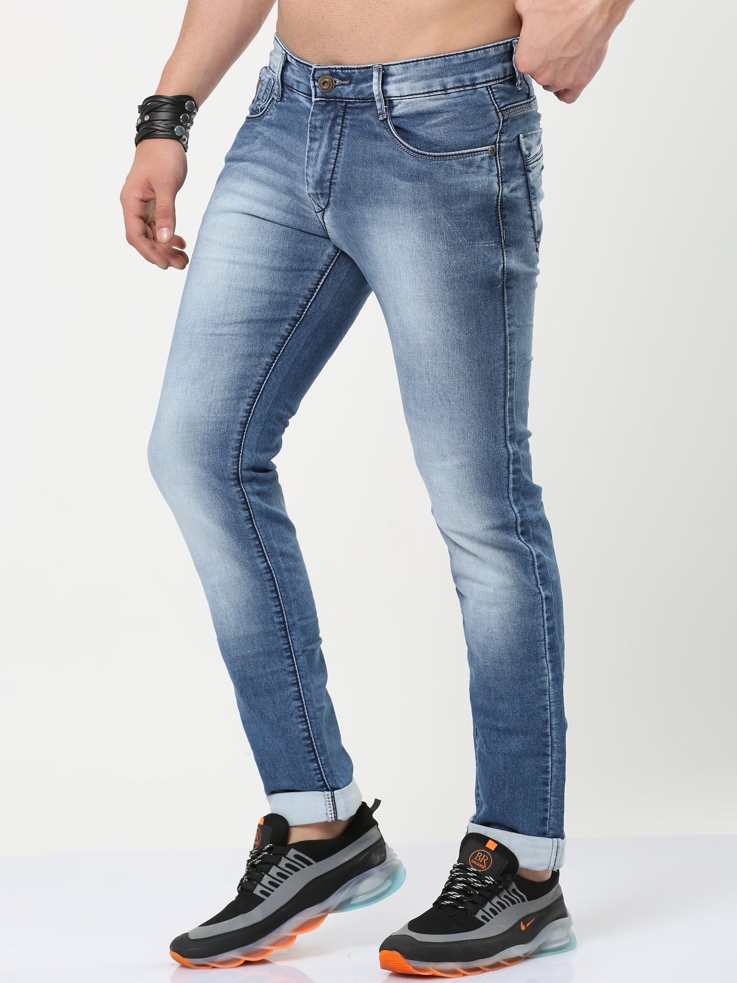 Onfire Light Blue Straight Fit Jeans