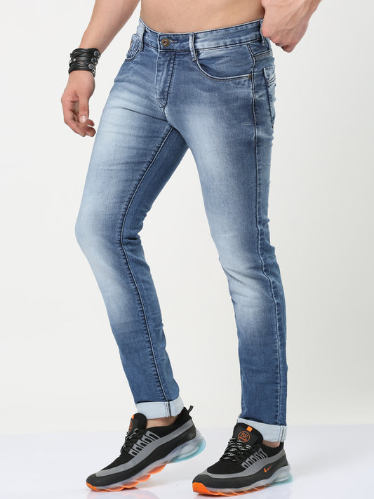 Onfire Light Blue Straight Fit Jeans