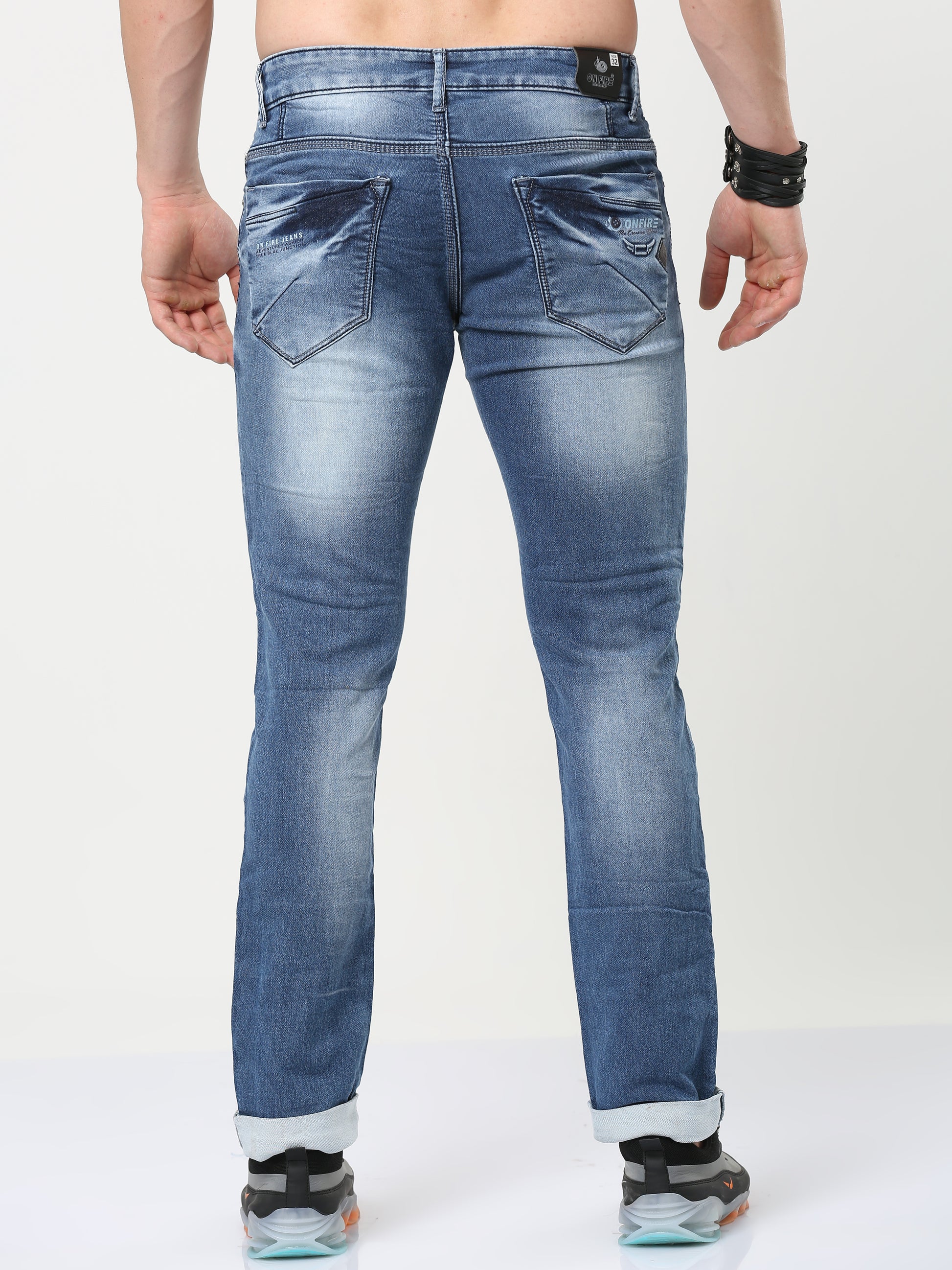 Onfire Light Blue Straight Fit Jeans