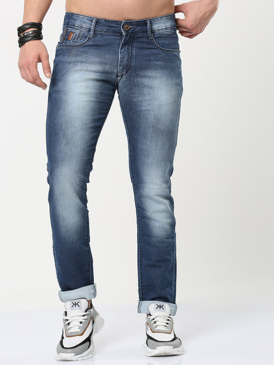 Onfire Dark Blue Straight Fit Jeans