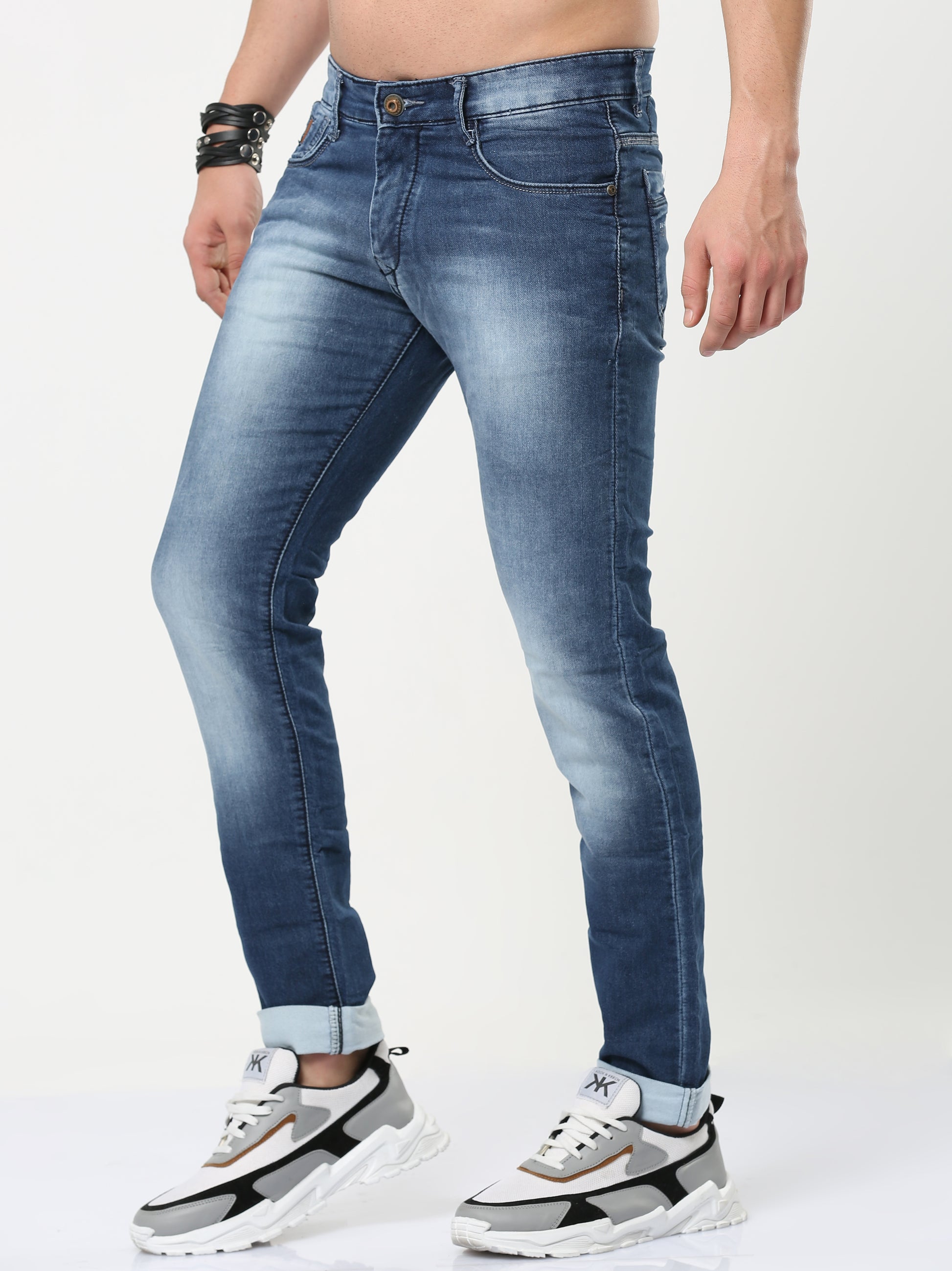 Onfire Dark Blue Straight Fit Jeans