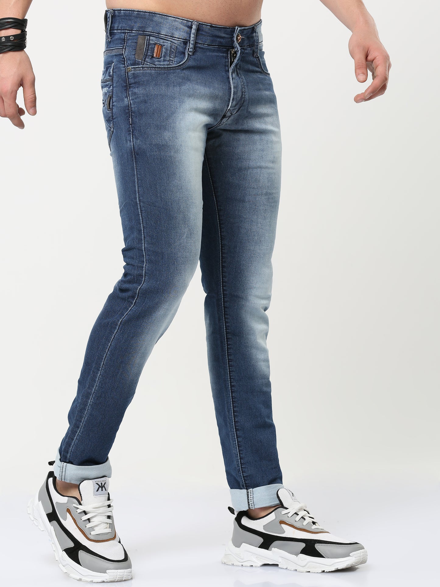 Onfire Dark Blue Straight Fit Jeans