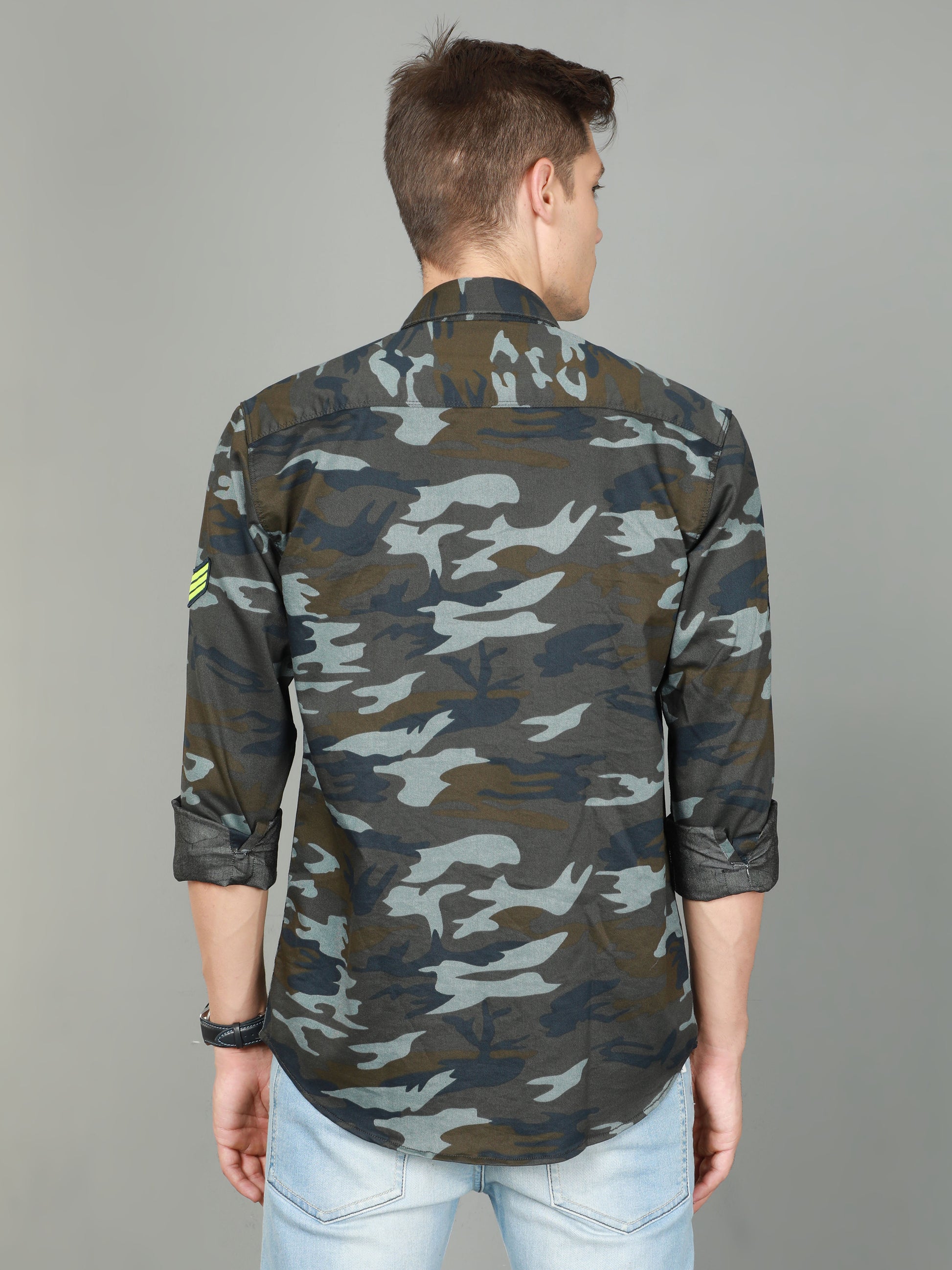 Onfire Camouflage Grey Shirt