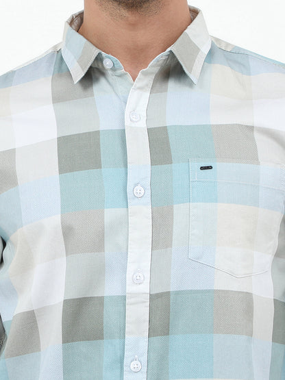 Onfire Dynamic Digital Print Shirt - Light Blue