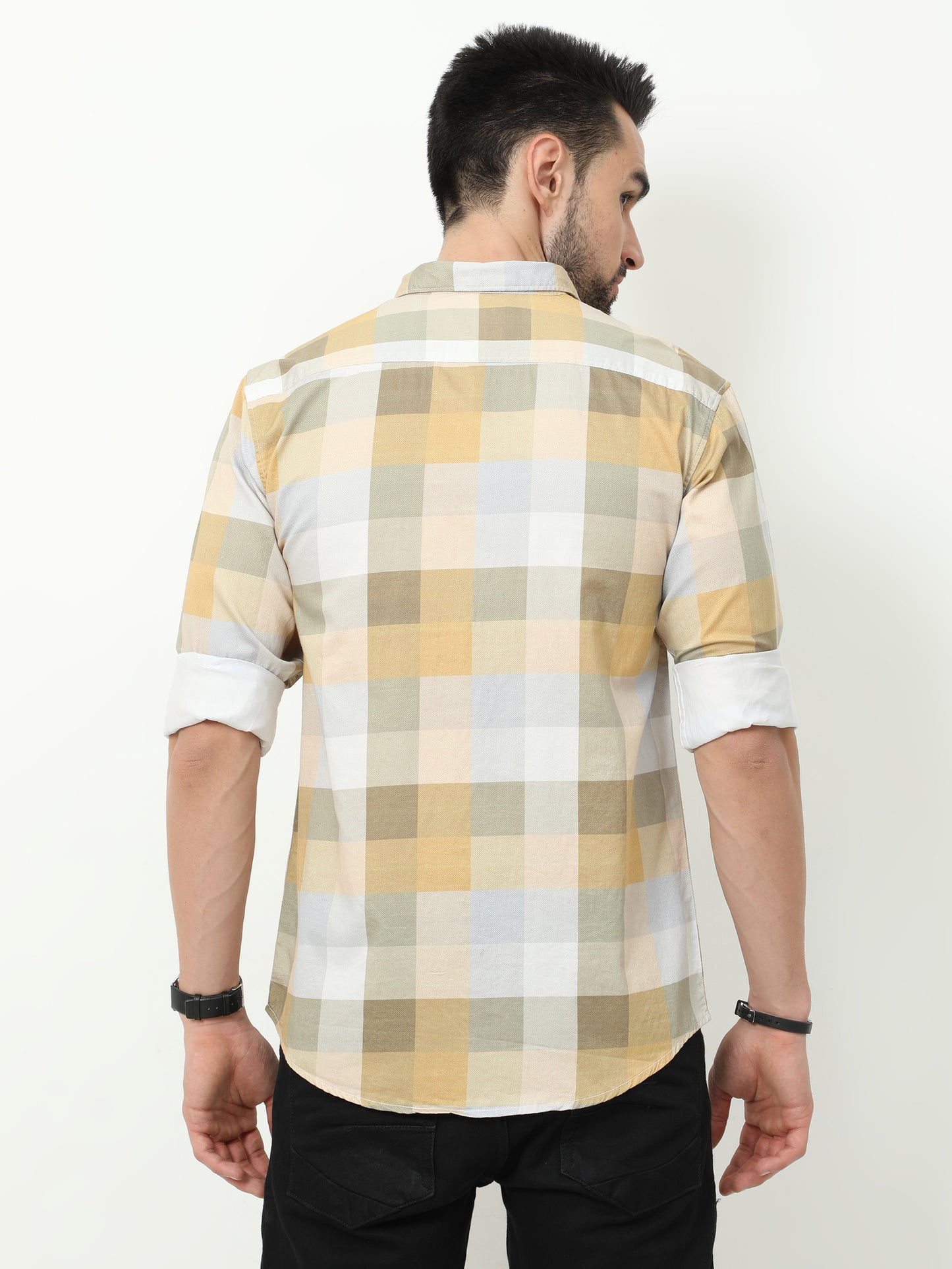 Onfire Digital Print Shirt - Light Yellow