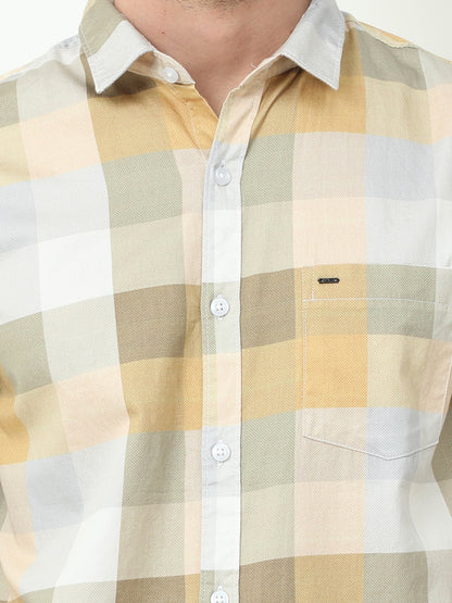 Onfire Digital Print Shirt - Light Yellow