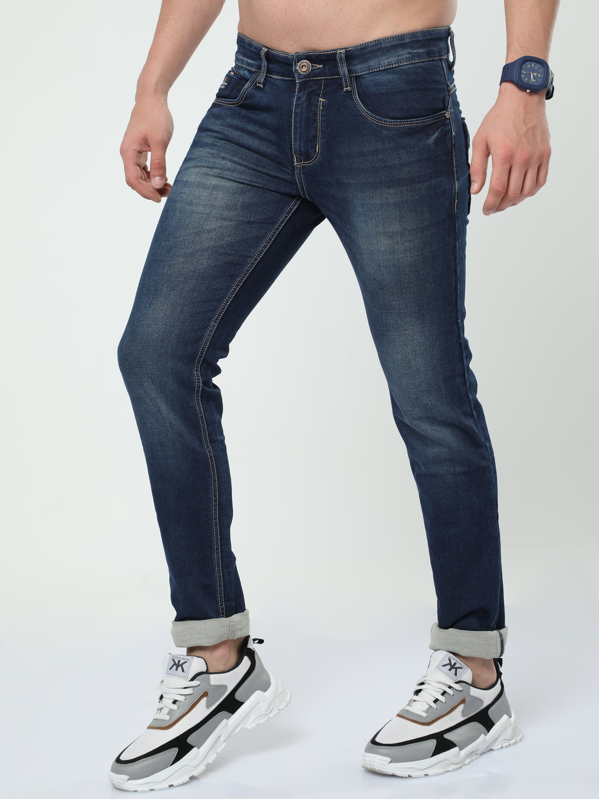 Onfire colorado Dark Blue Skinny Fit Jeans 