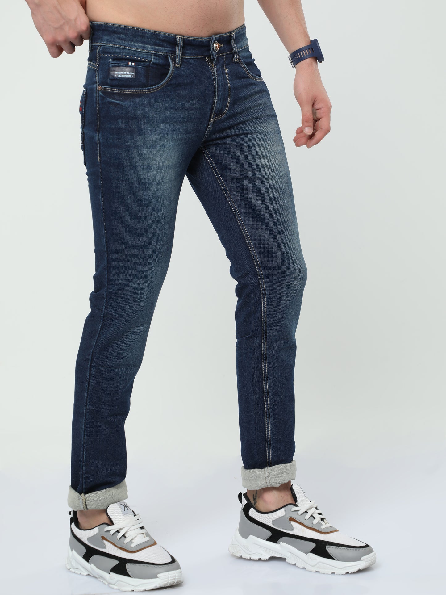 Onfire colorado Dark Blue Skinny Fit Jeans 