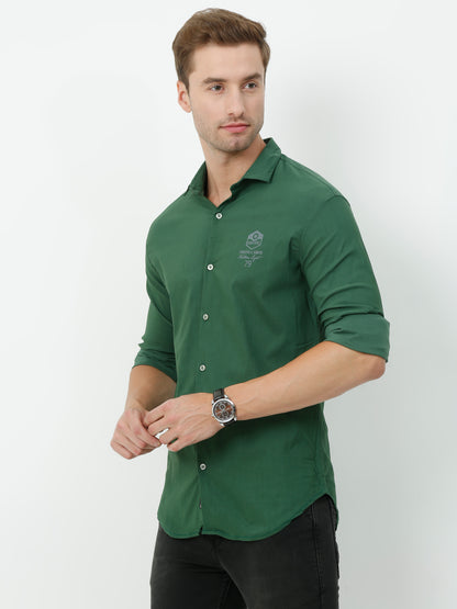 Onfire Designer Bottle Green Shirt