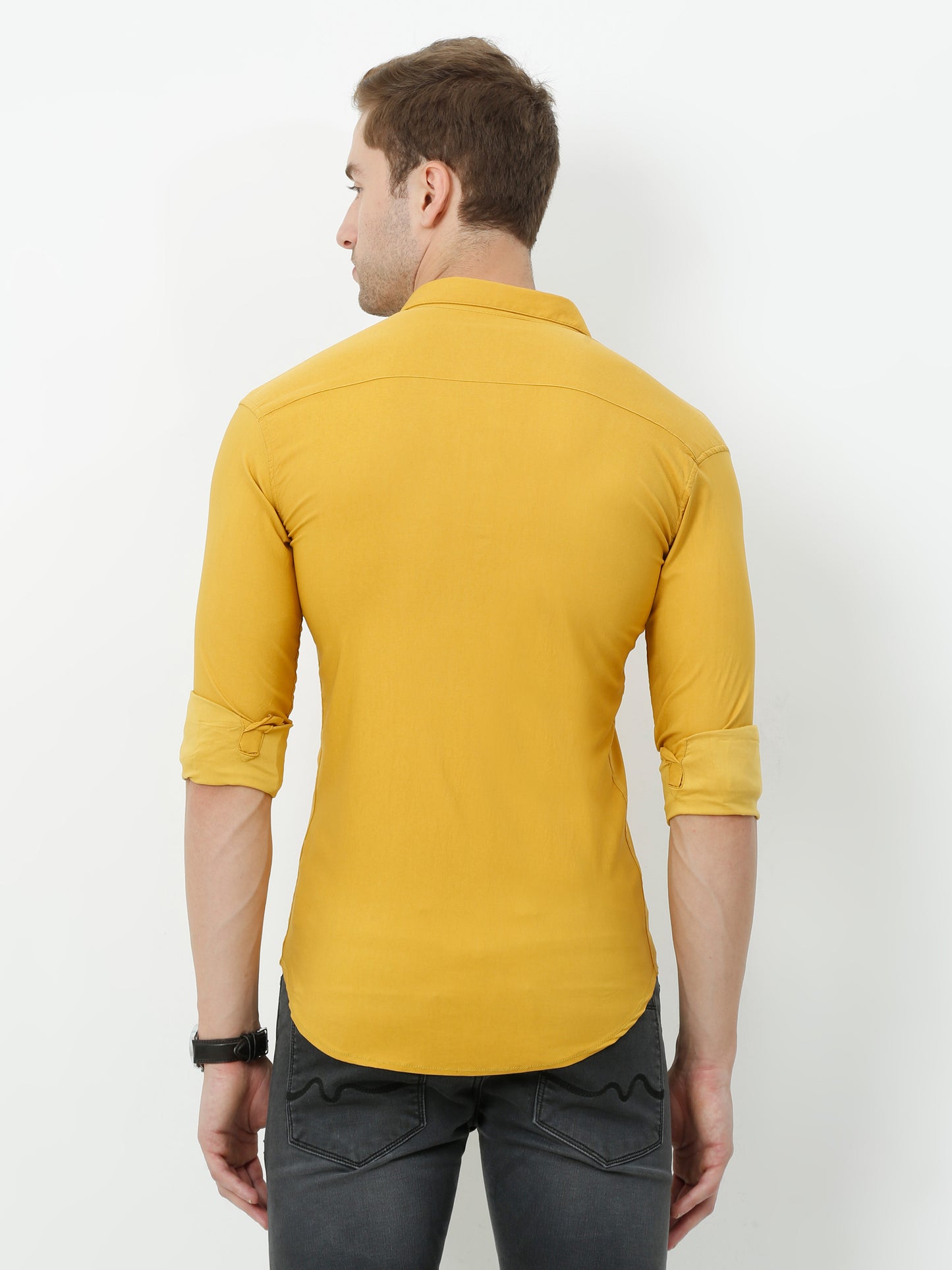 Onfire Designer Mustard Yellow Shirt