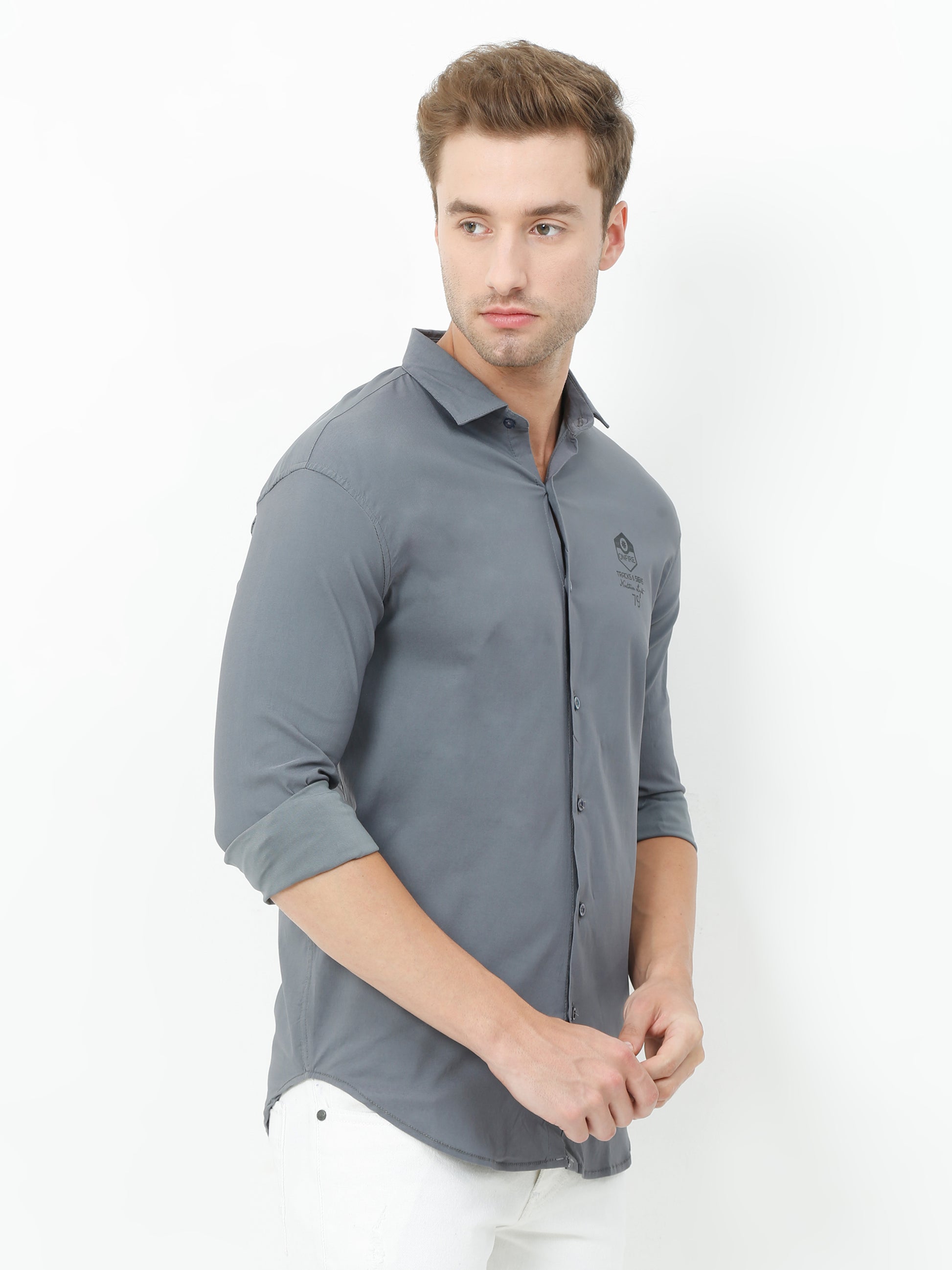 Onfire Designer Grey Shirt